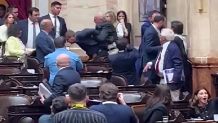 Bochornoso: Violento y abrupto final de la sesión de Diputados
